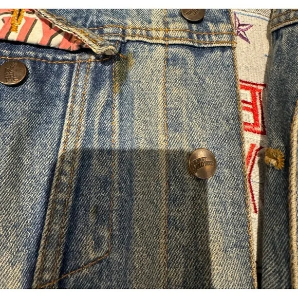 Planet Hollywood Denim Jacket Sz M - Picture 6 of 11